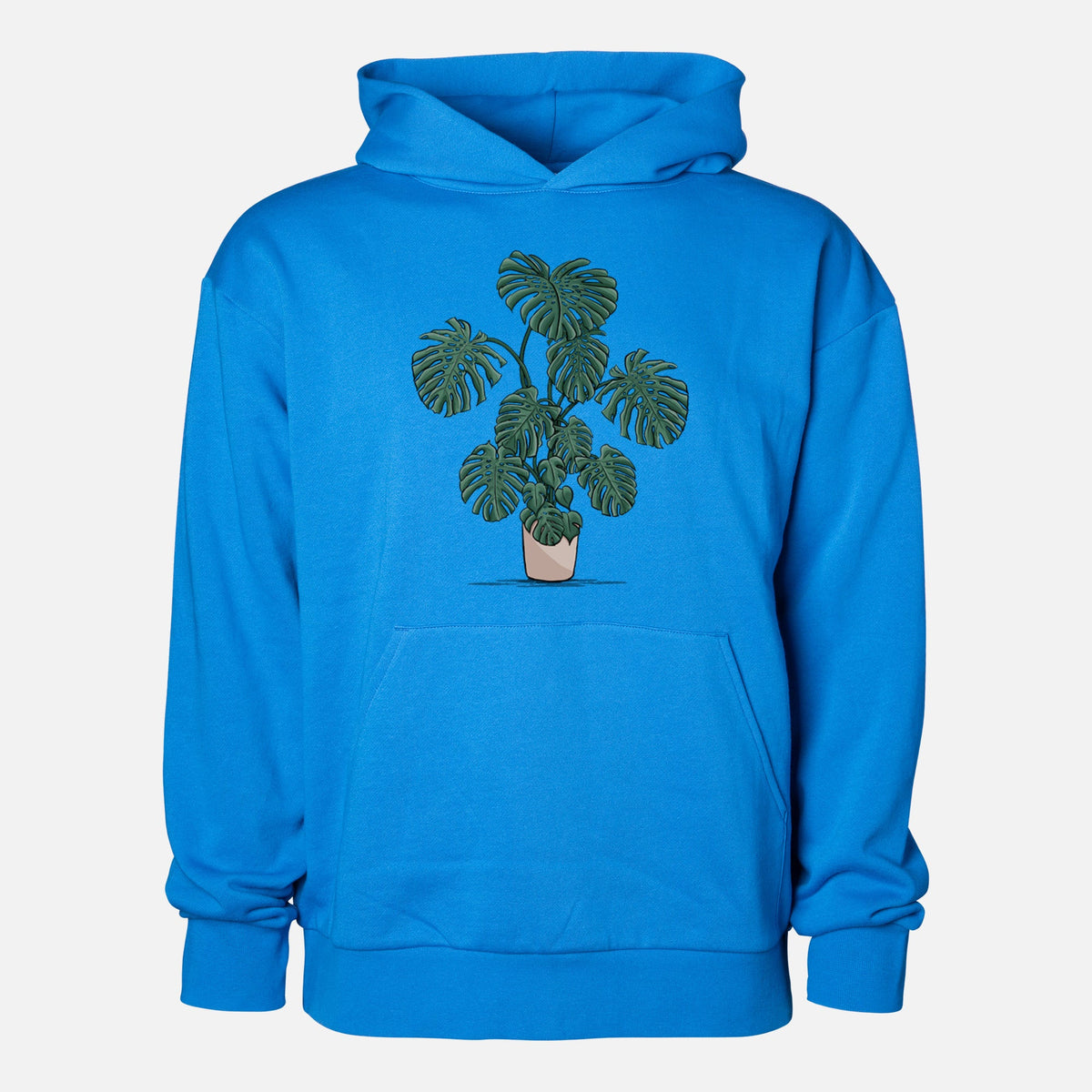 Potted Monstera Plant  - Statement Midweight Hoodie