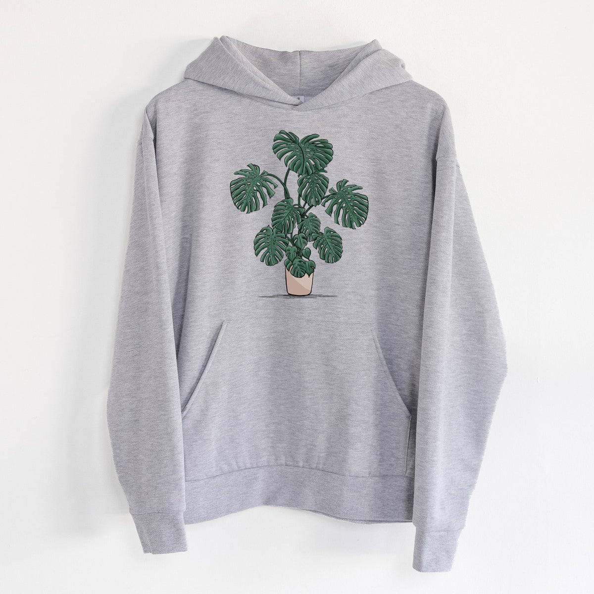 Potted Monstera Plant  - Statement Midweight Hoodie