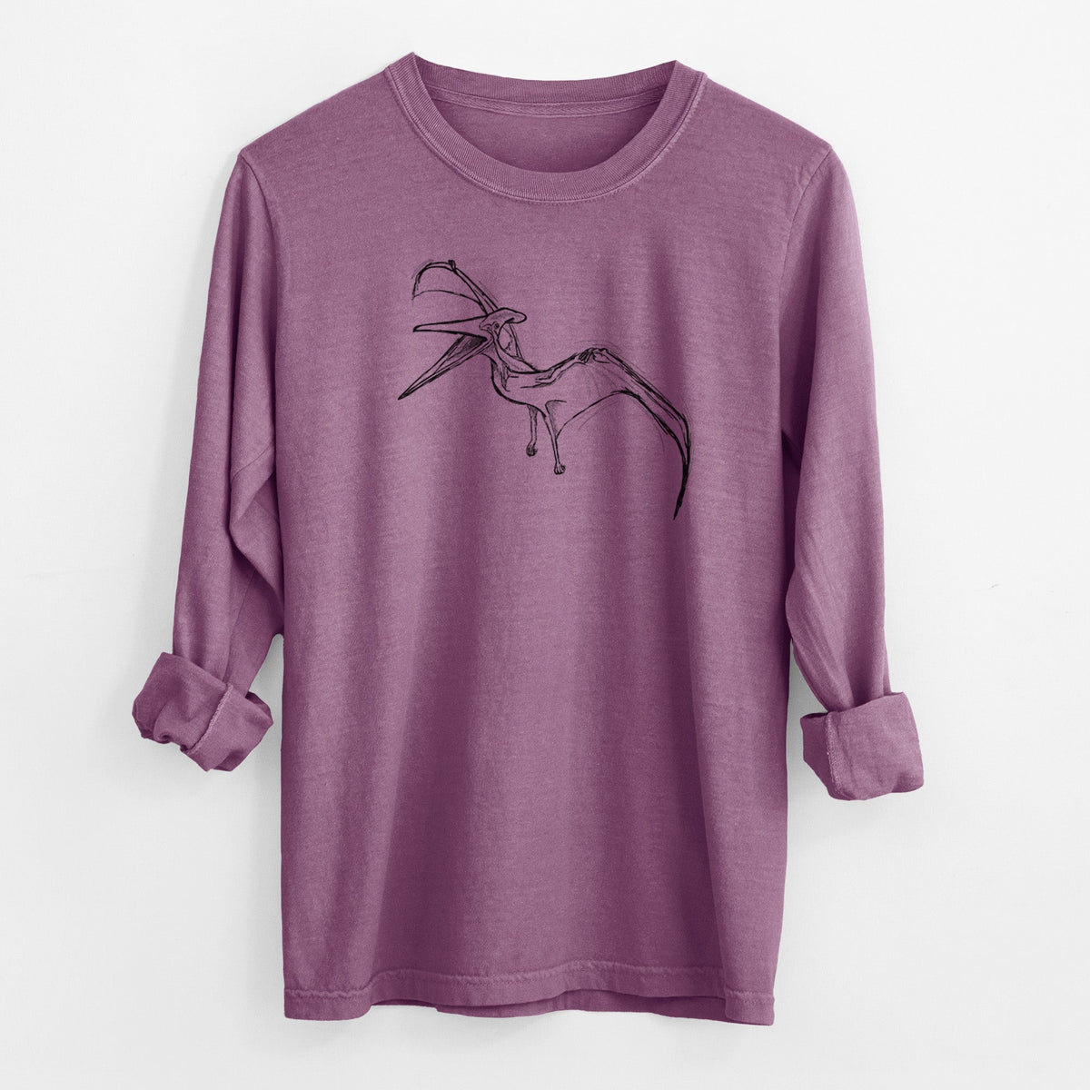 Pteranodon Longiceps - Men's Heavyweight 100% Cotton Long Sleeve