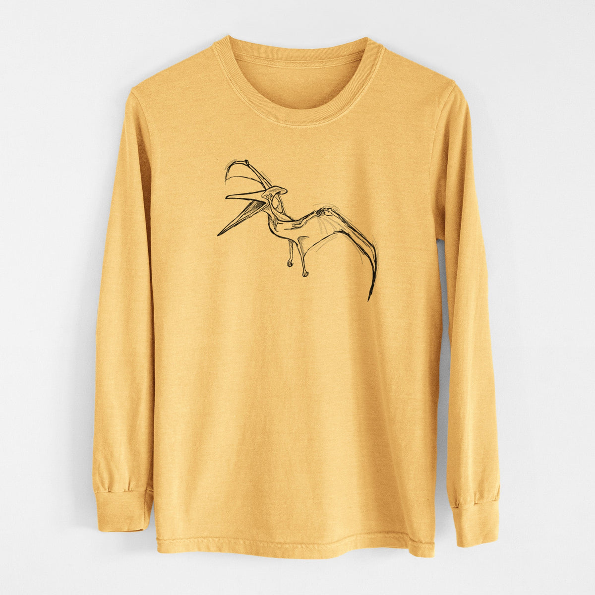 Pteranodon Longiceps - Men's Heavyweight 100% Cotton Long Sleeve