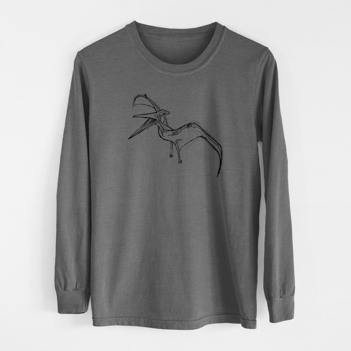 Pteranodon Longiceps - Men's Heavyweight 100% Cotton Long Sleeve