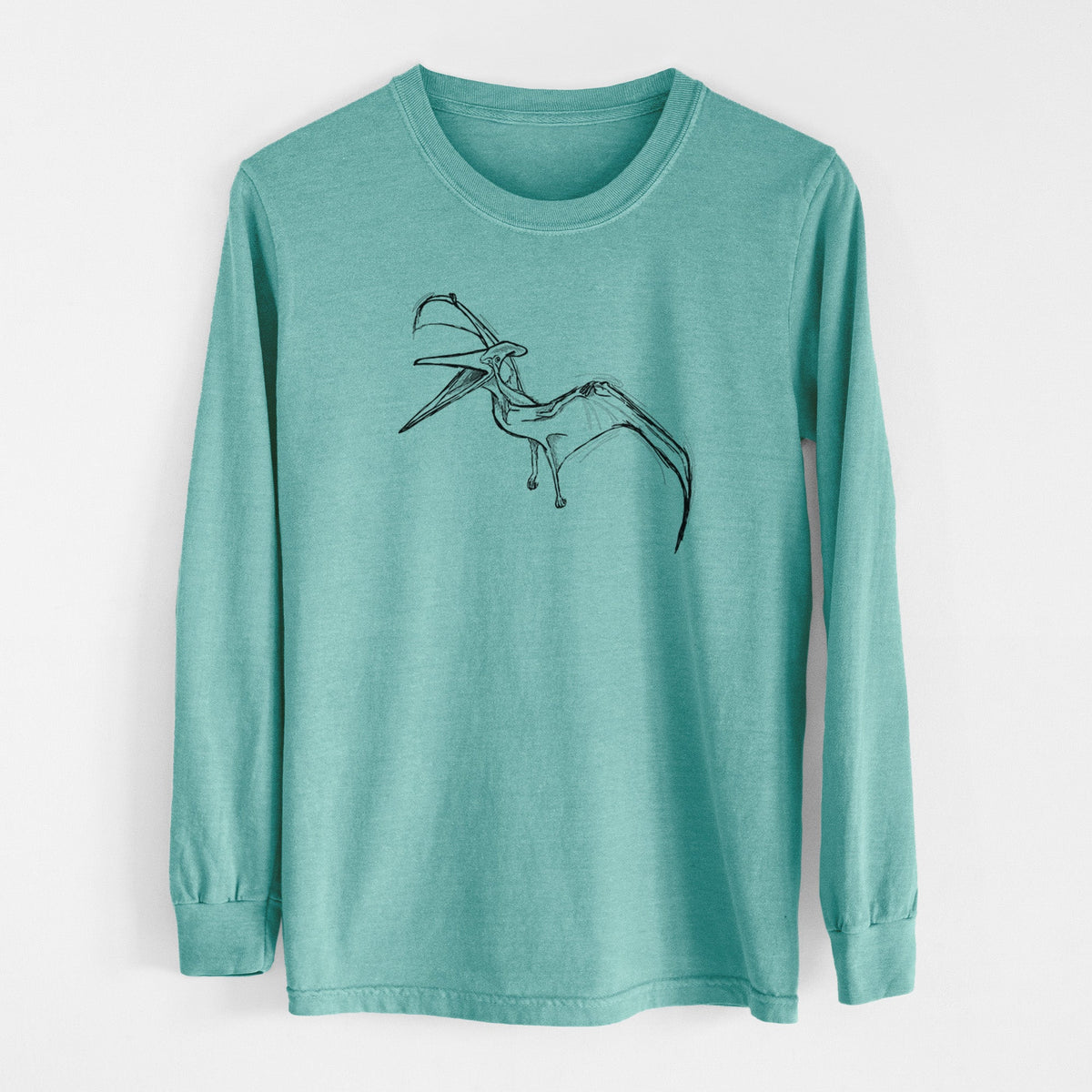 Pteranodon Longiceps - Men's Heavyweight 100% Cotton Long Sleeve