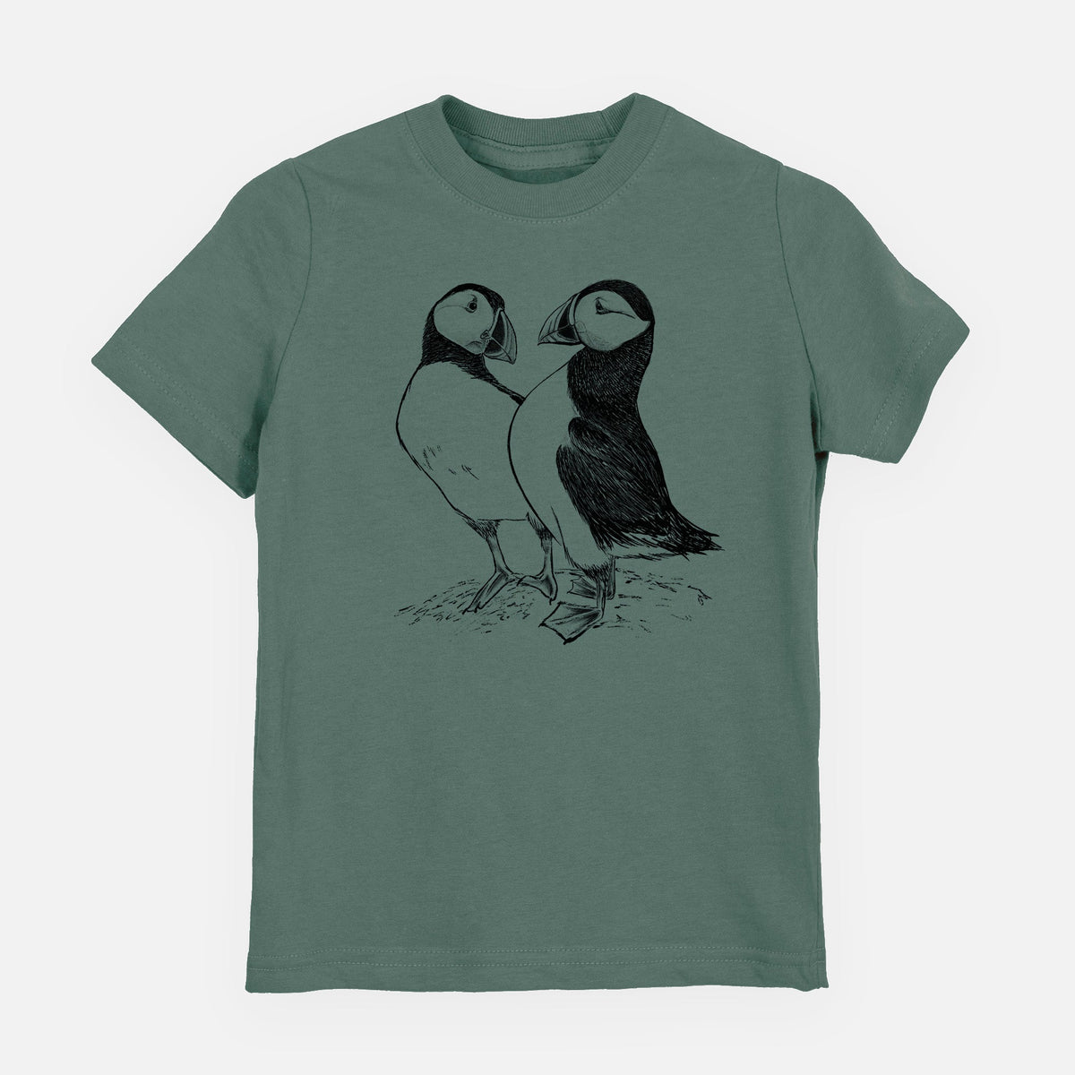 Atlantic Puffins Pair - Fratercula arctica - Toddler/Youth Shirt