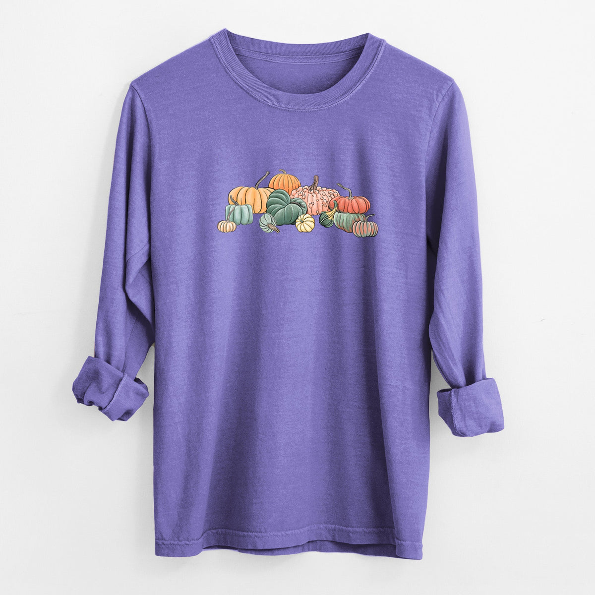 Pumpkin Harvest - Unisex Comfort Colors 100% Cotton Long Sleeve