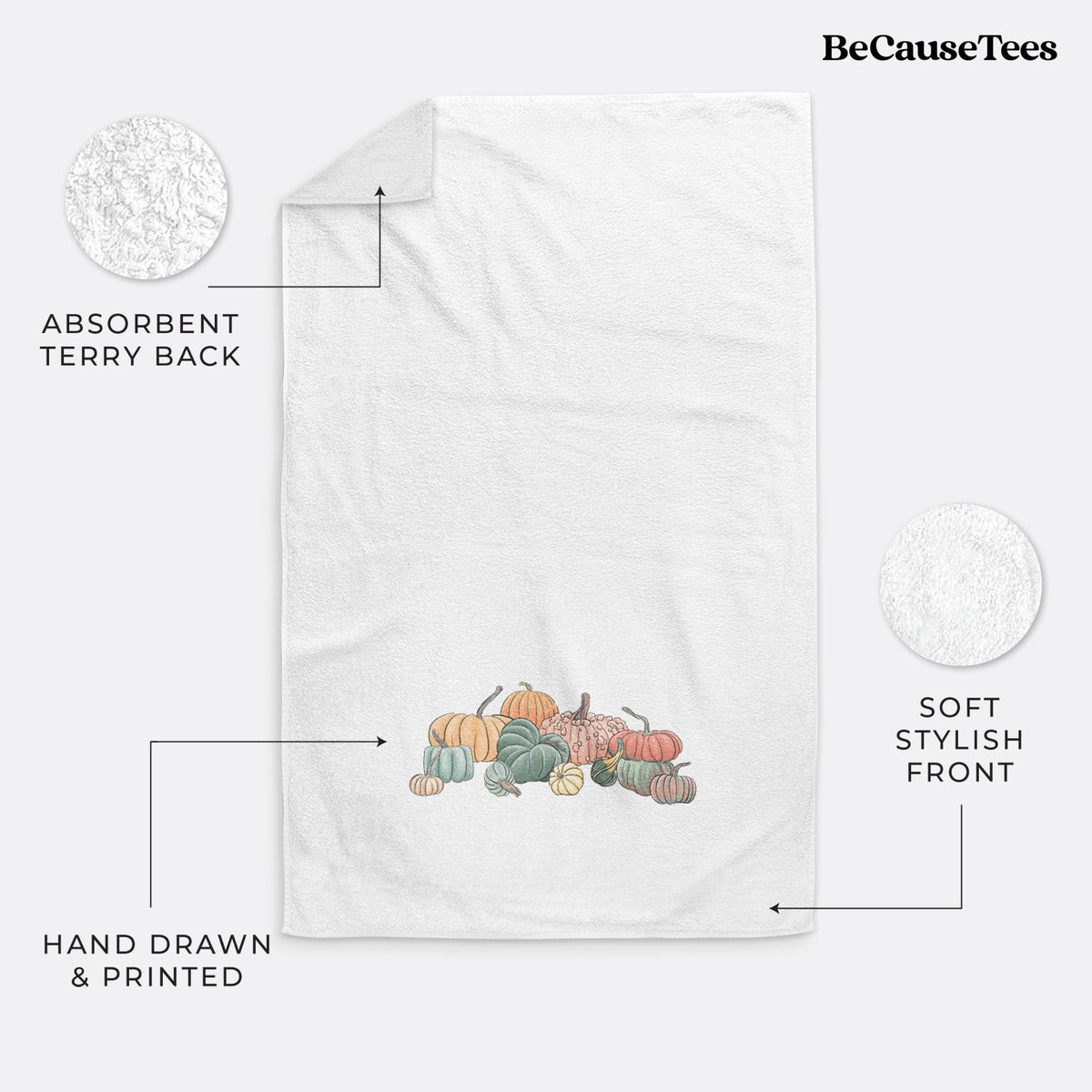 Pumpkin Harvest Premium Hand Towel