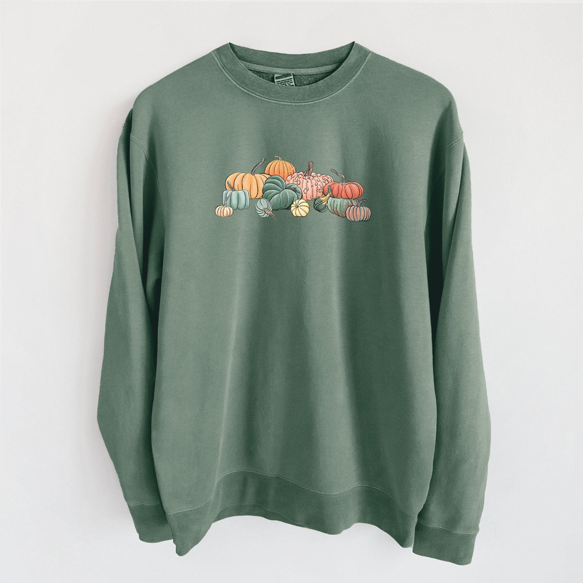 Pumpkin Harvest - Unisex Pigment Dyed Crew Sweatshirt