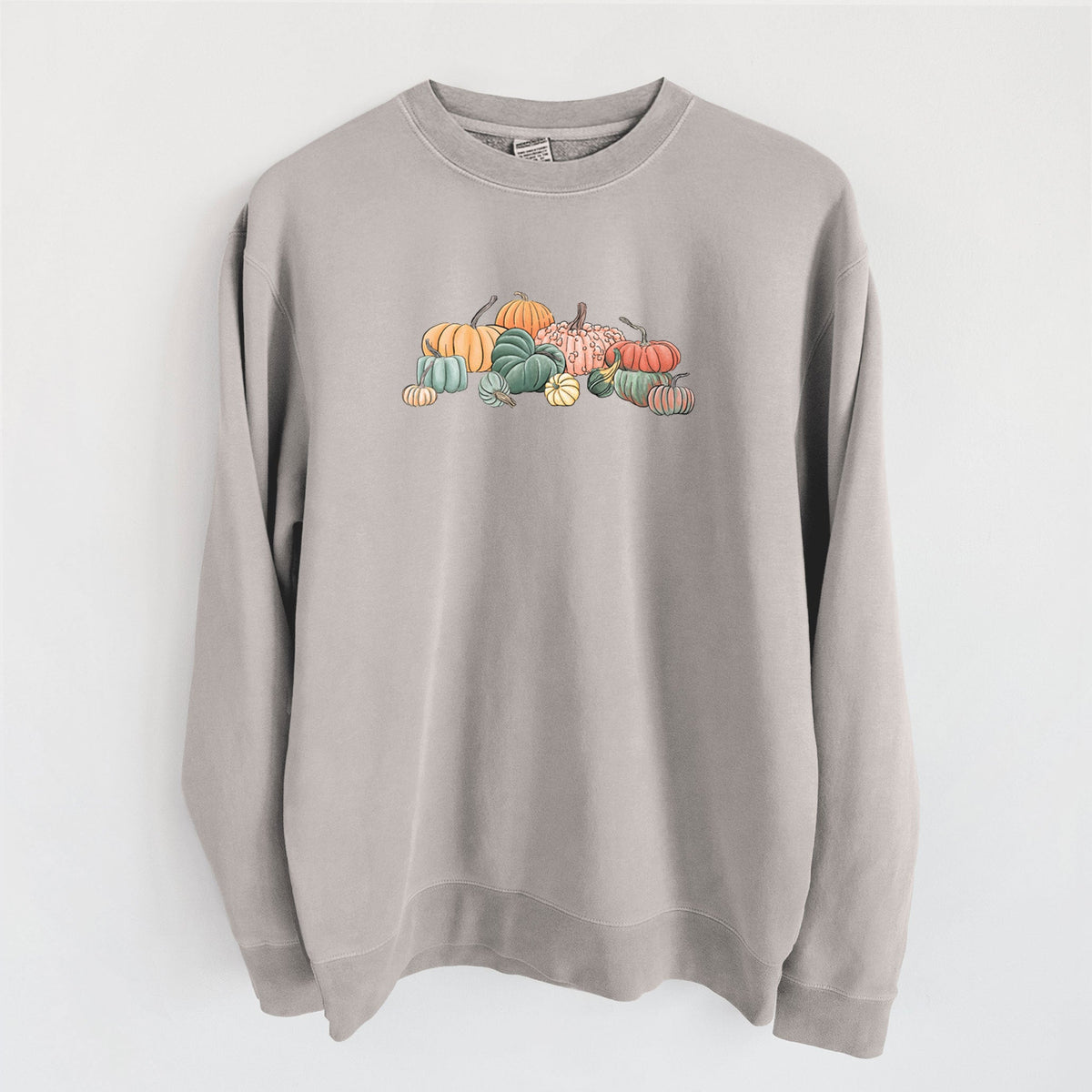 Pumpkin Harvest - Unisex Pigment Dyed Crew Sweatshirt