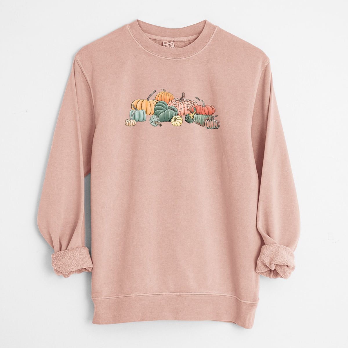 Pumpkin Harvest - Unisex Pigment Dyed Crew Sweatshirt