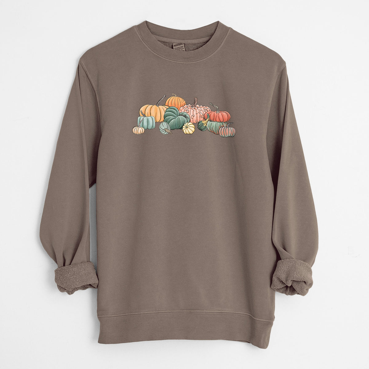 Pumpkin Harvest - Unisex Pigment Dyed Crew Sweatshirt