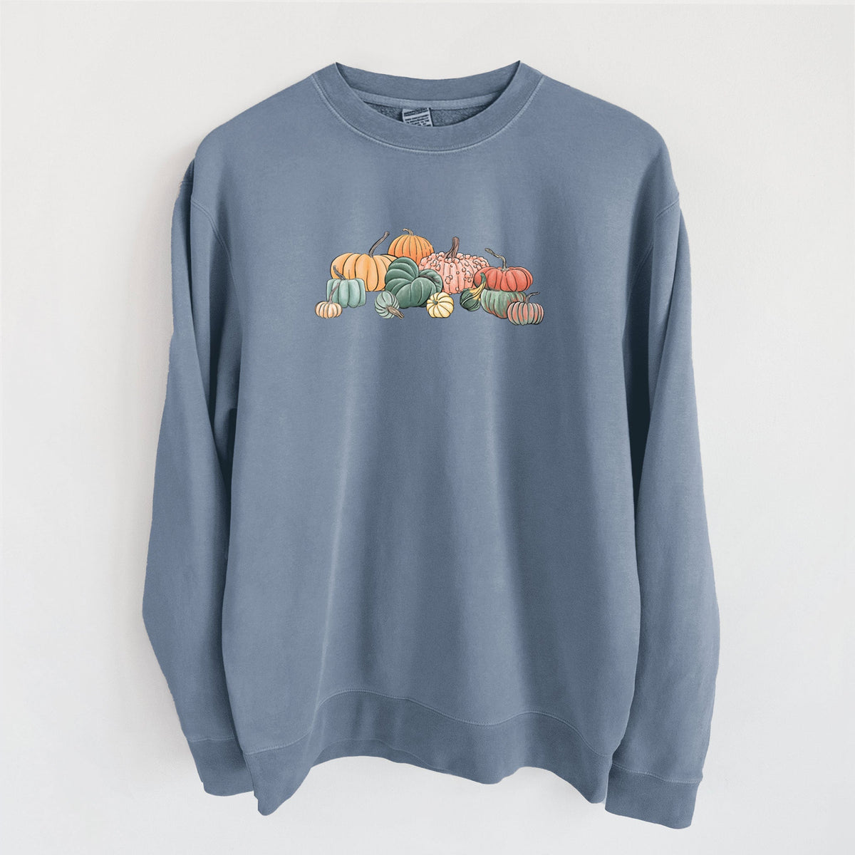 Pumpkin Harvest - Unisex Pigment Dyed Crew Sweatshirt