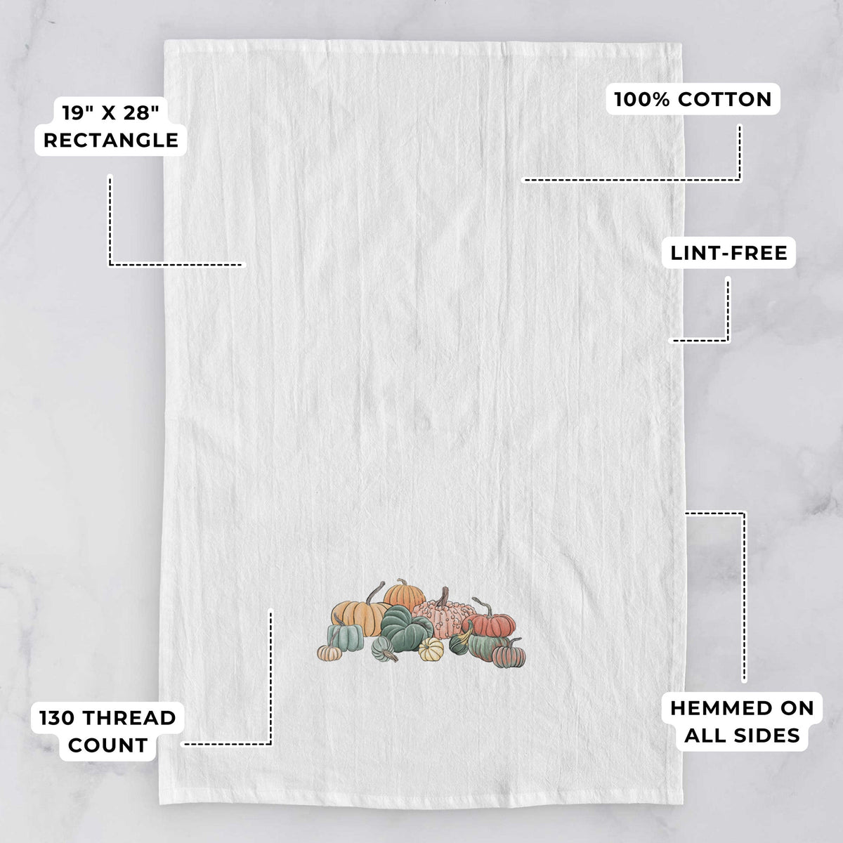 Pumpkin Harvest Tea Towel