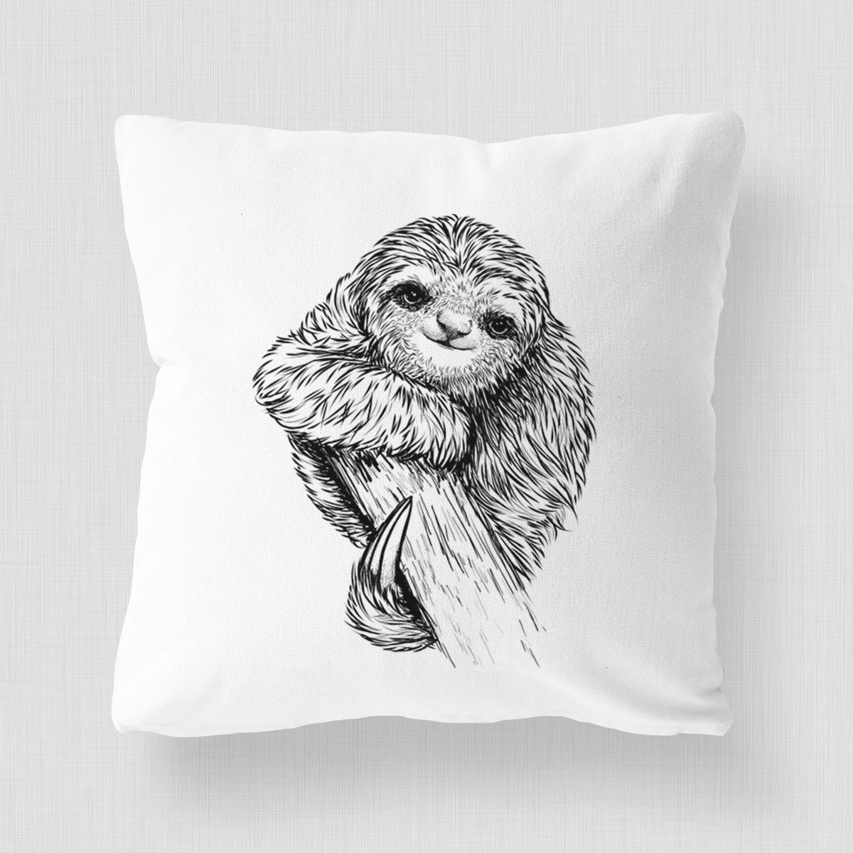 Pygmy Three-toed Sloth - Bradypus pygmaeus - Throw Pillow Cover