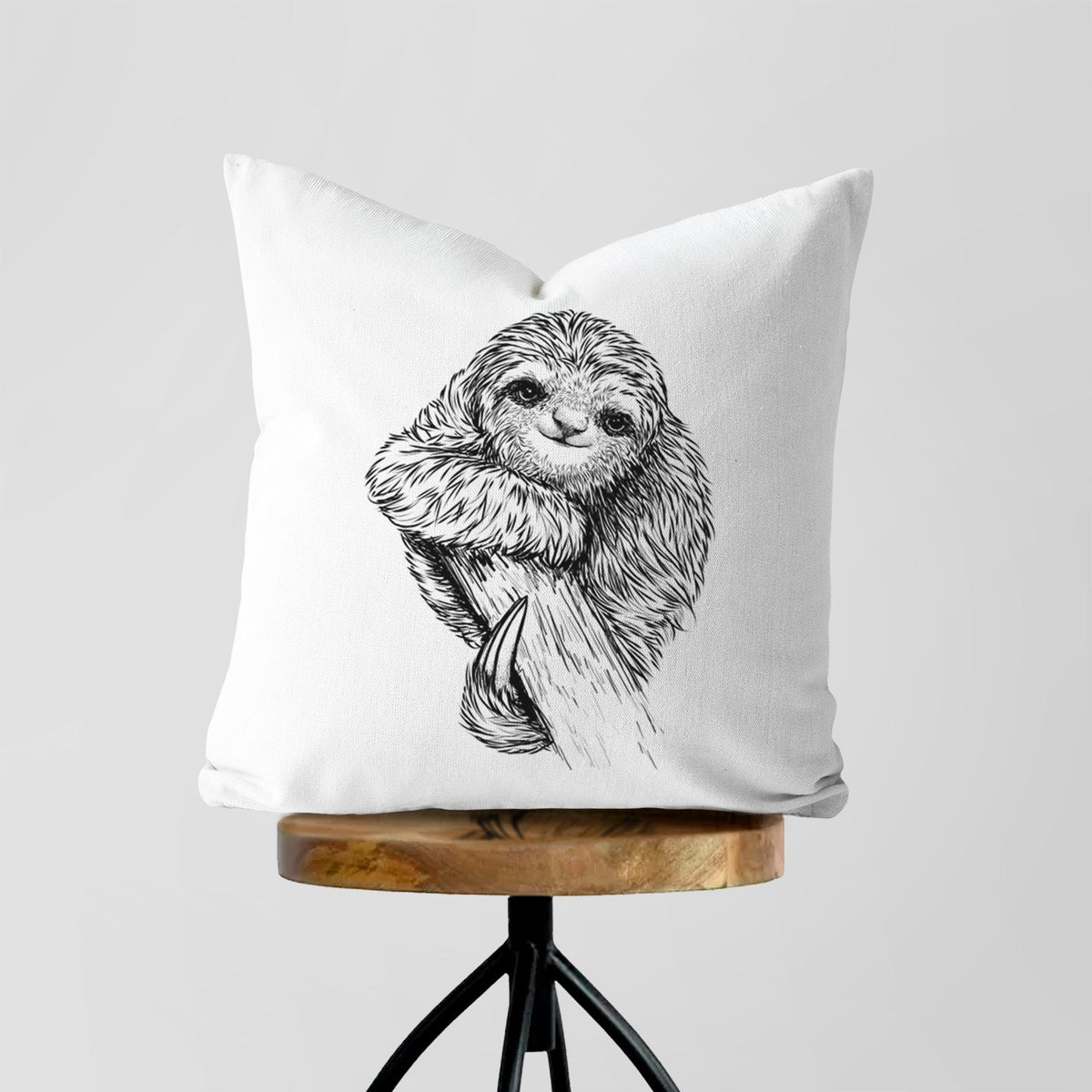 Pygmy Three-toed Sloth - Bradypus pygmaeus - Throw Pillow Cover