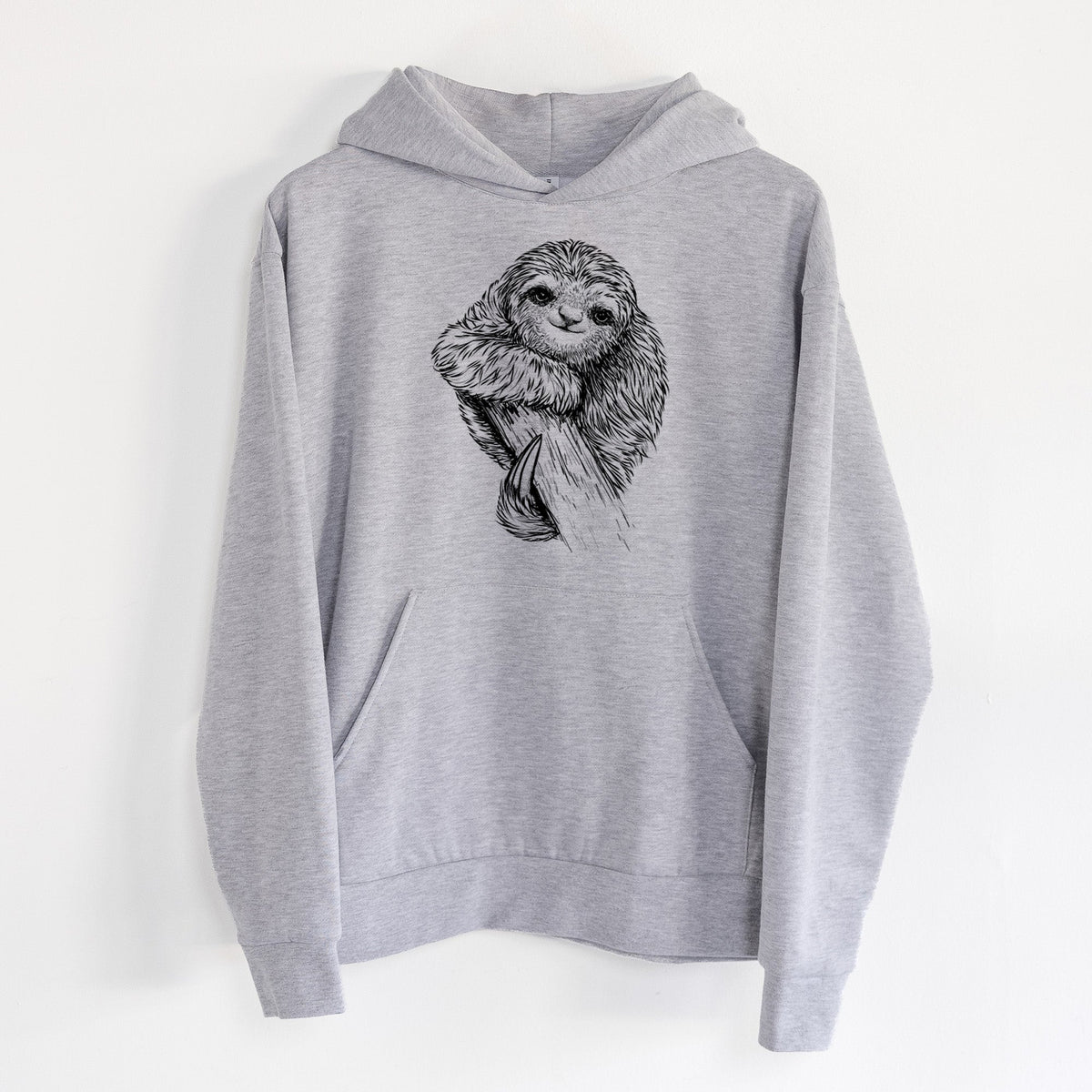 Pygmy Three-toed Sloth - Bradypus pygmaeus  - Statement Midweight Hoodie