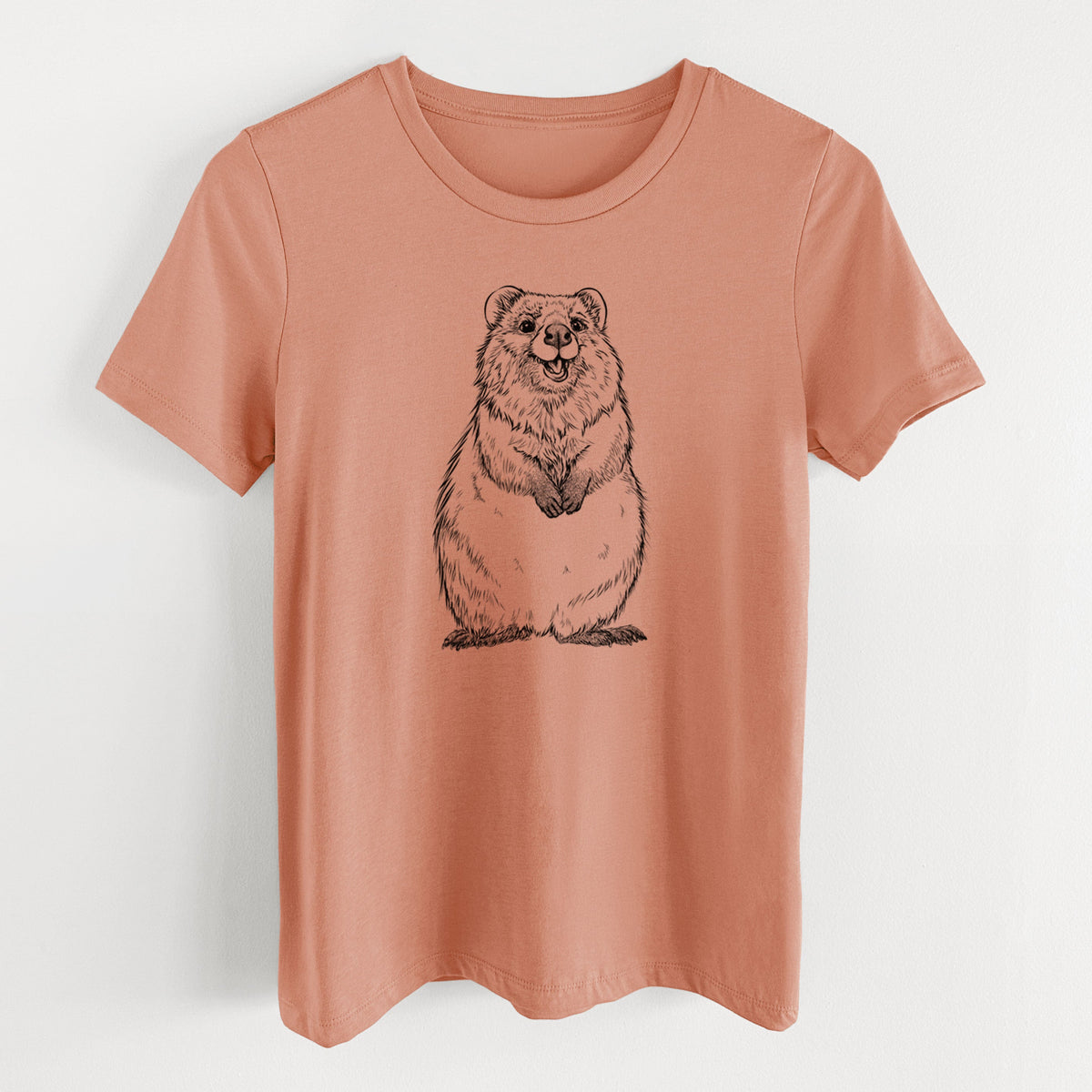 Quokkas - Setonix brachyurus - Women's Lightweight Relaxed Fit 100% Cotton Crewneck