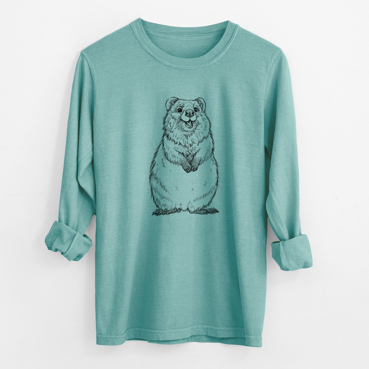 Quokkas - Setonix brachyurus - Unisex Comfort Colors 100% Cotton Long Sleeve