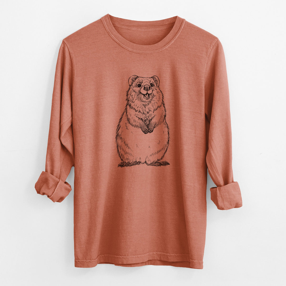 Quokkas - Setonix brachyurus - Unisex Comfort Colors 100% Cotton Long Sleeve