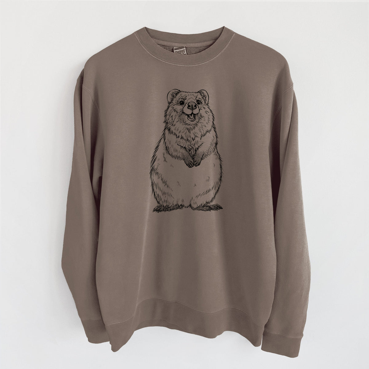 Quokkas - Setonix brachyurus - Unisex Pigment Dyed Crew Sweatshirt