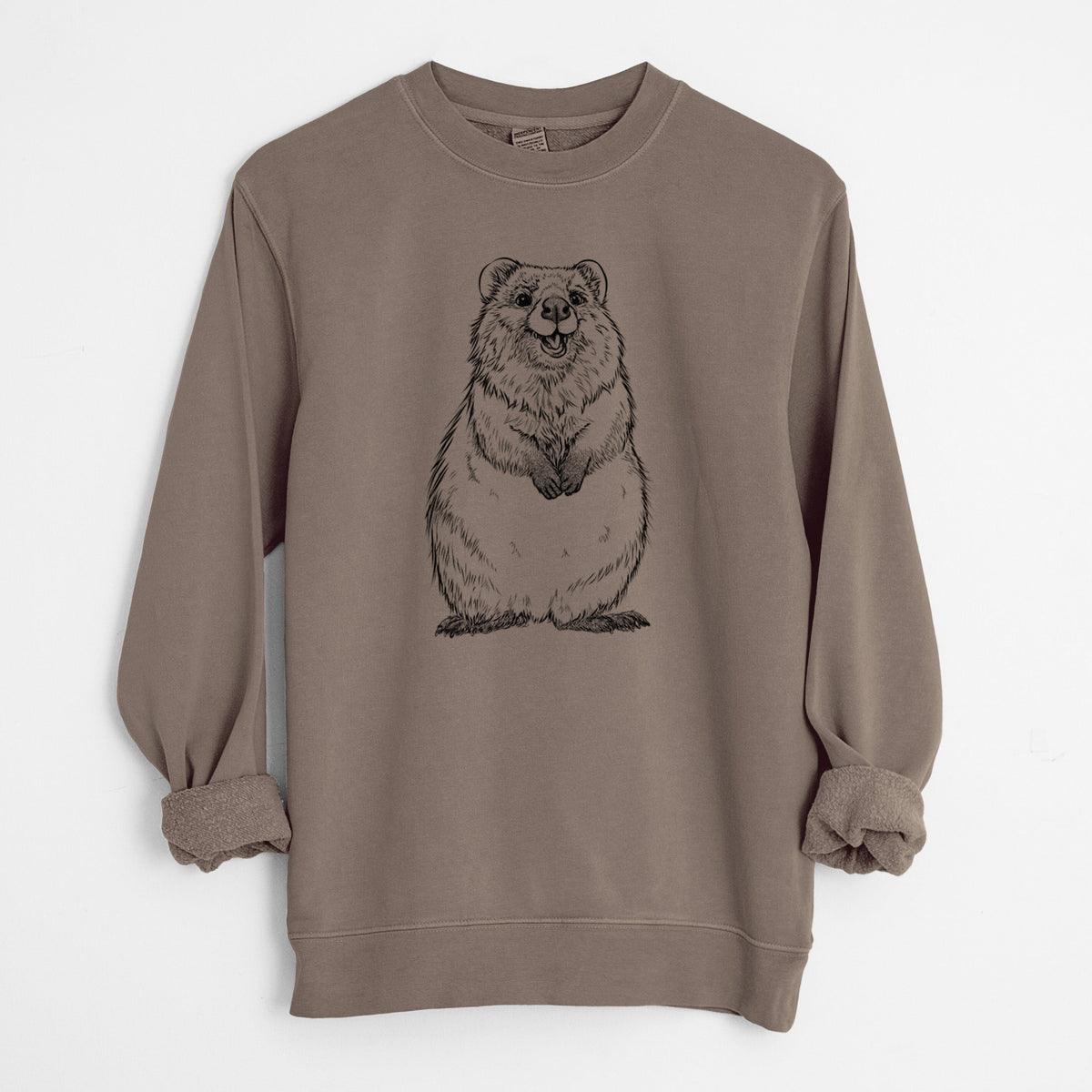 Quokkas - Setonix brachyurus - Unisex Pigment Dyed Crew Sweatshirt