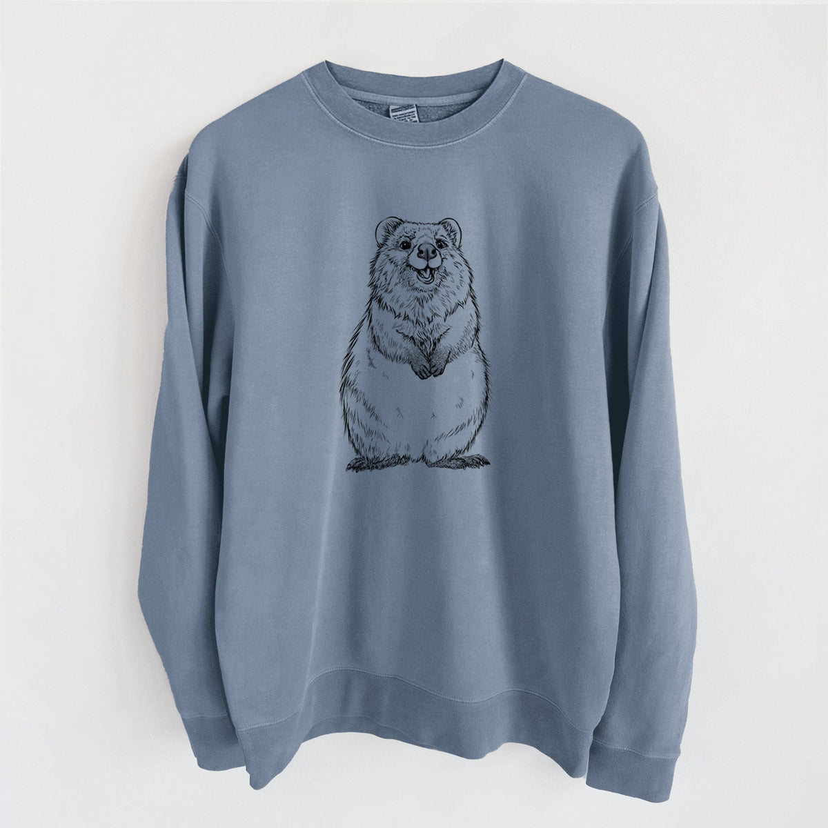 Quokkas - Setonix brachyurus - Unisex Pigment Dyed Crew Sweatshirt