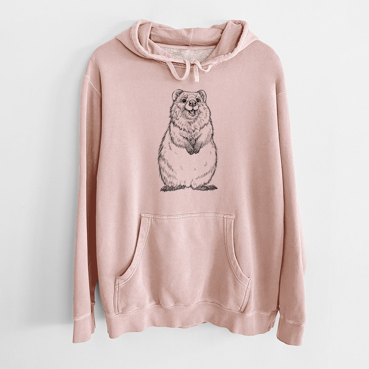 Quokkas - Setonix brachyurus - Unisex Pigment Dyed Hoodie