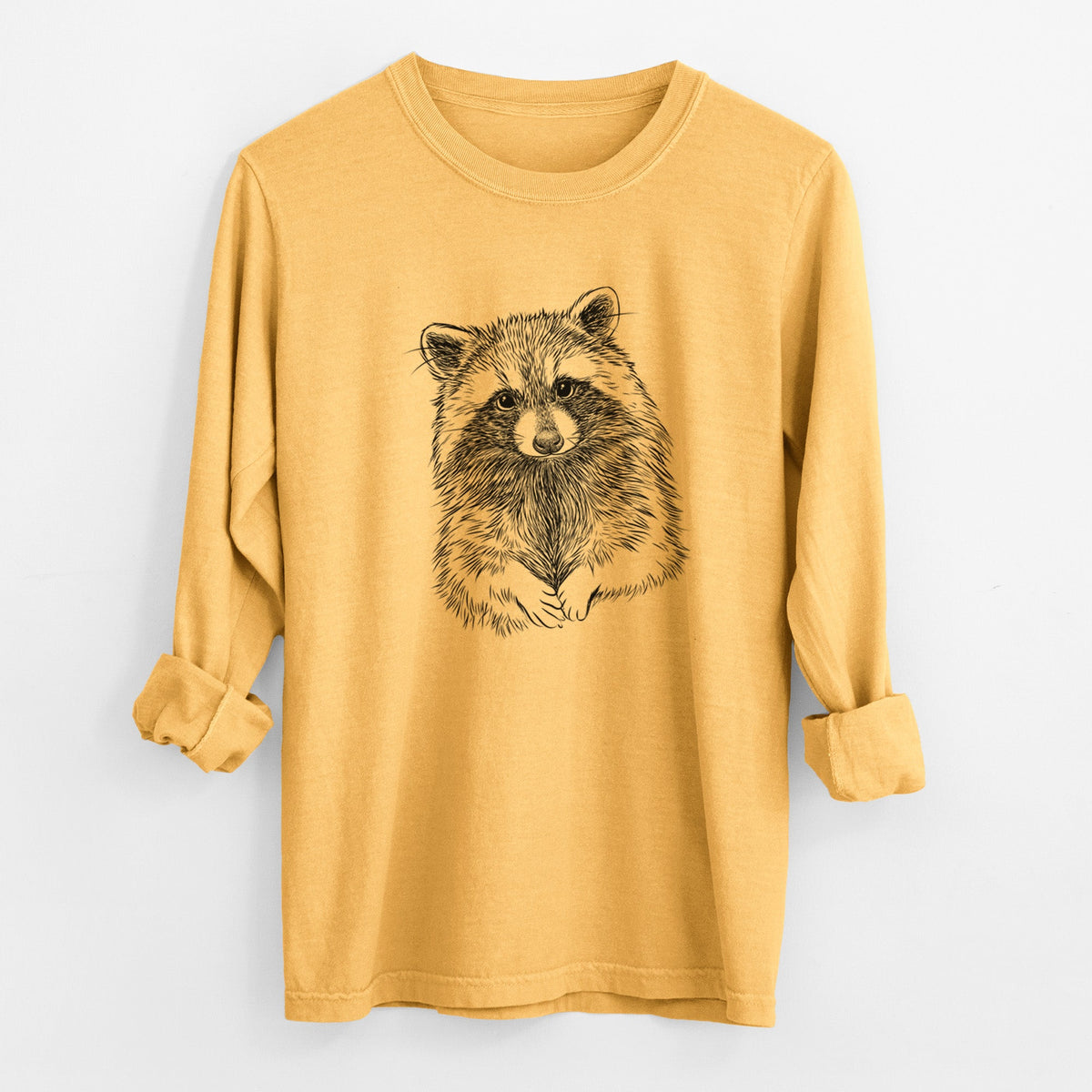 Raccoon - Procyon lotor - Unisex Comfort Colors 100% Cotton Long Sleeve