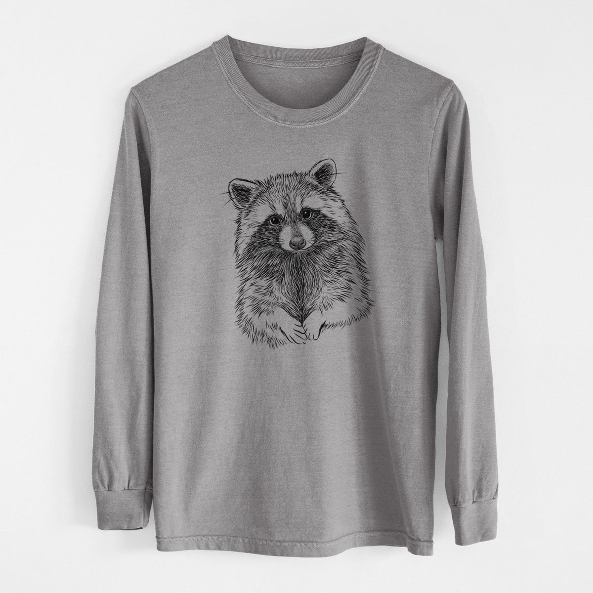 Raccoon - Procyon lotor - Unisex Comfort Colors 100% Cotton Long Sleeve