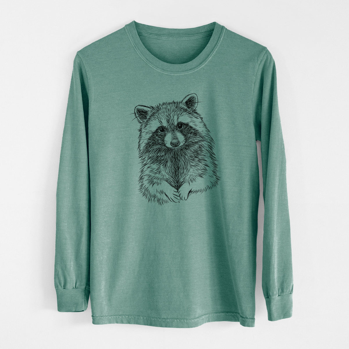 Raccoon - Procyon lotor - Unisex Comfort Colors 100% Cotton Long Sleeve