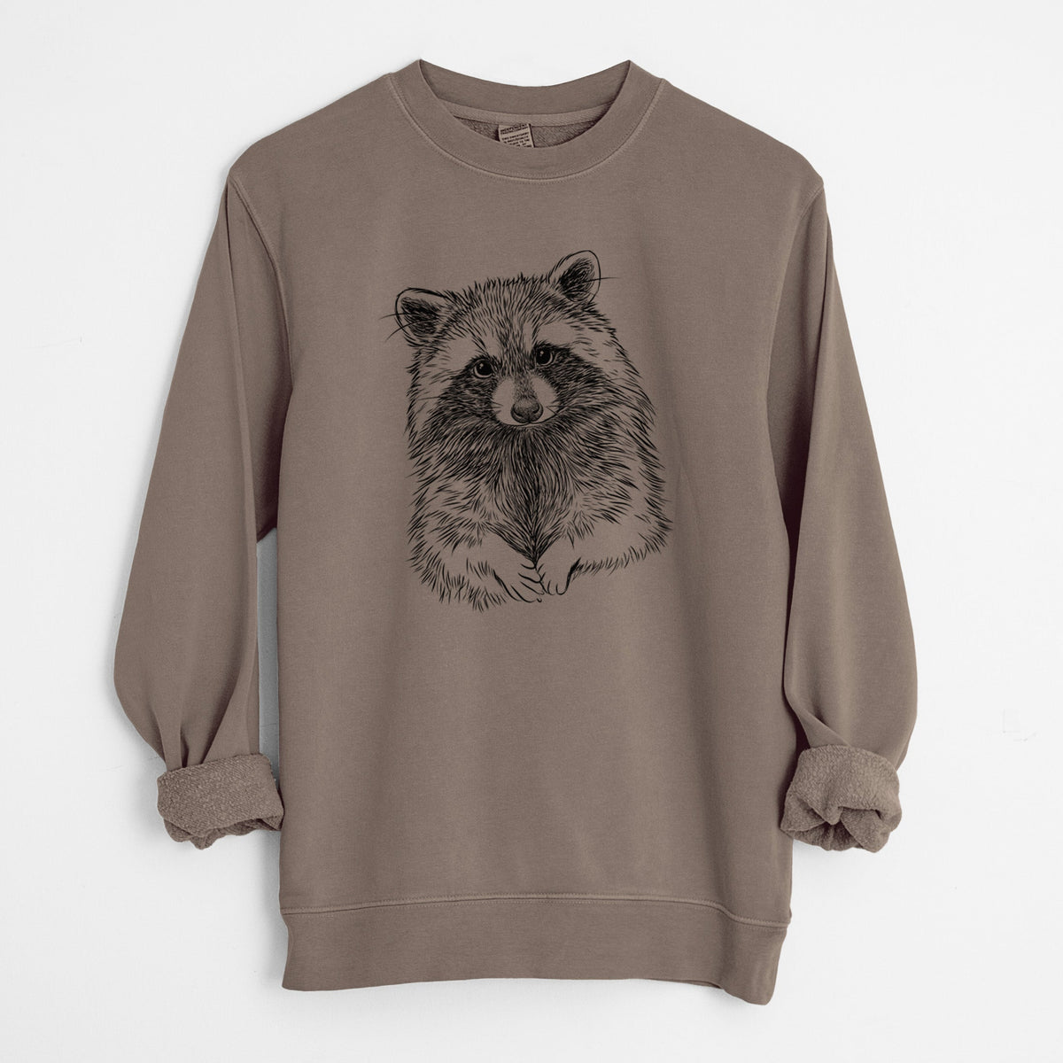 Raccoon - Procyon lotor - Unisex Pigment Dyed Crew Sweatshirt