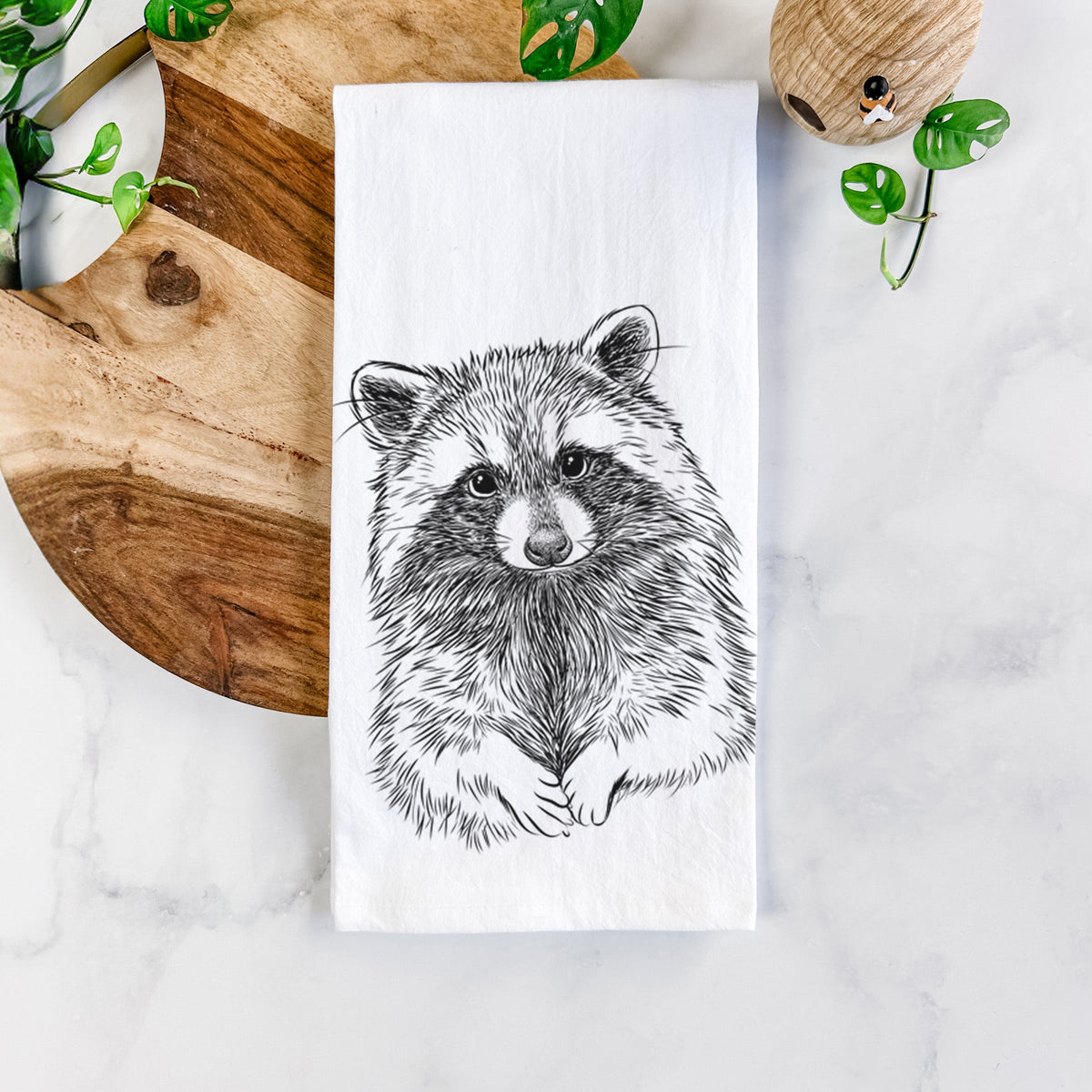 Raccoon - Procyon lotor Tea Towel