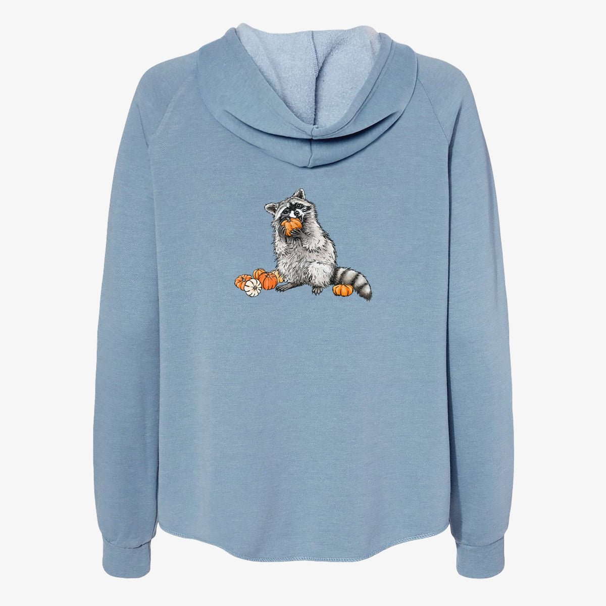 Raccoon Pumpkin Bandit - Women's Cali Wave Zip-Up Sweatshirt