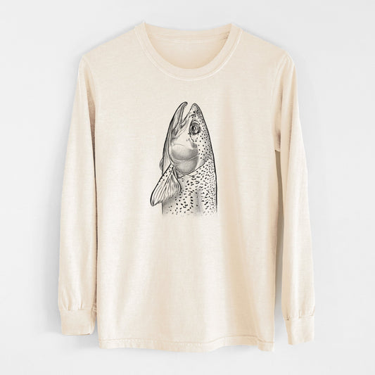 Rainbow Trout - Oncorhynchus mykiss - Unisex Comfort Colors 100% Cotton Long Sleeve