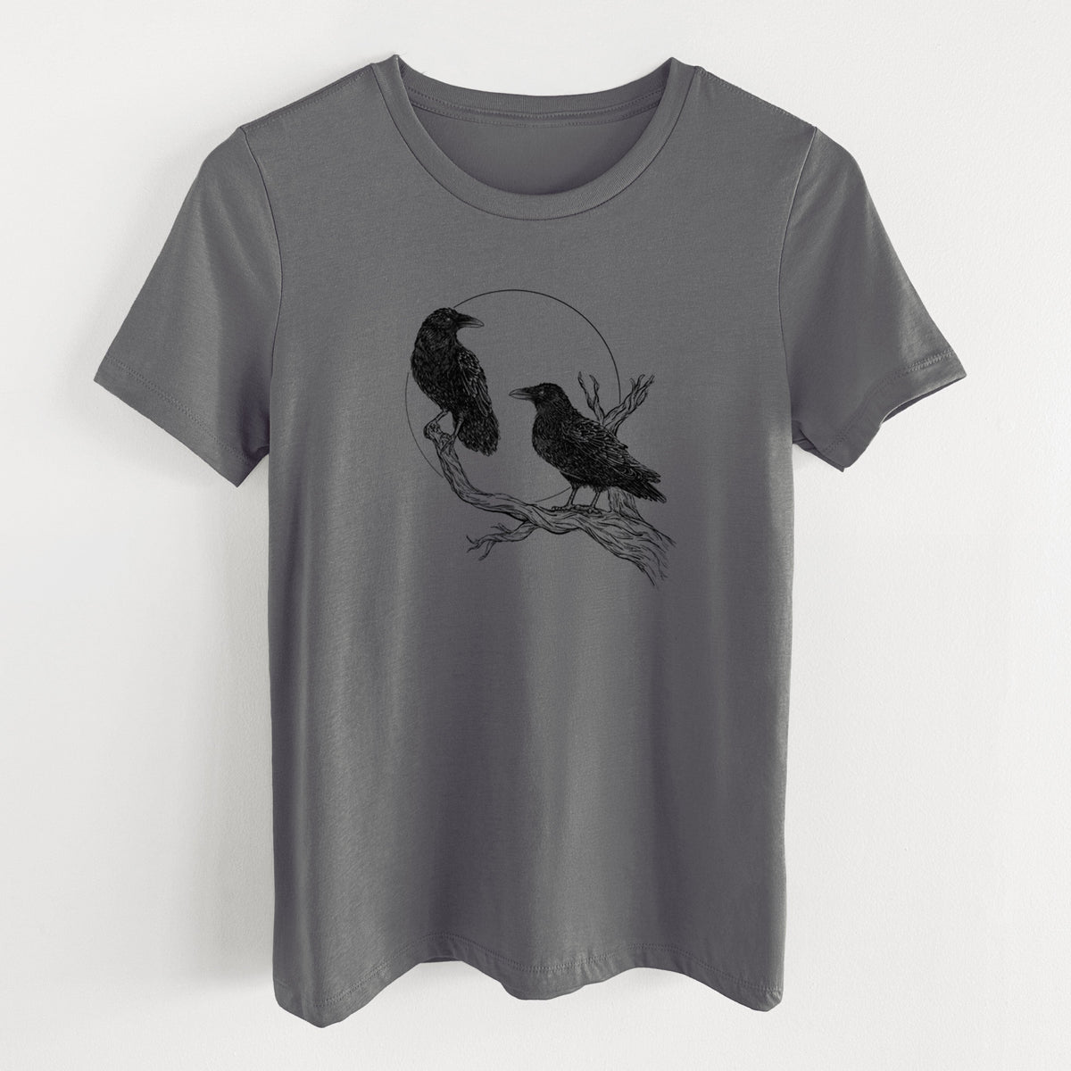Midnight Ravens - Women's Lightweight Relaxed Fit 100% Cotton Crewneck