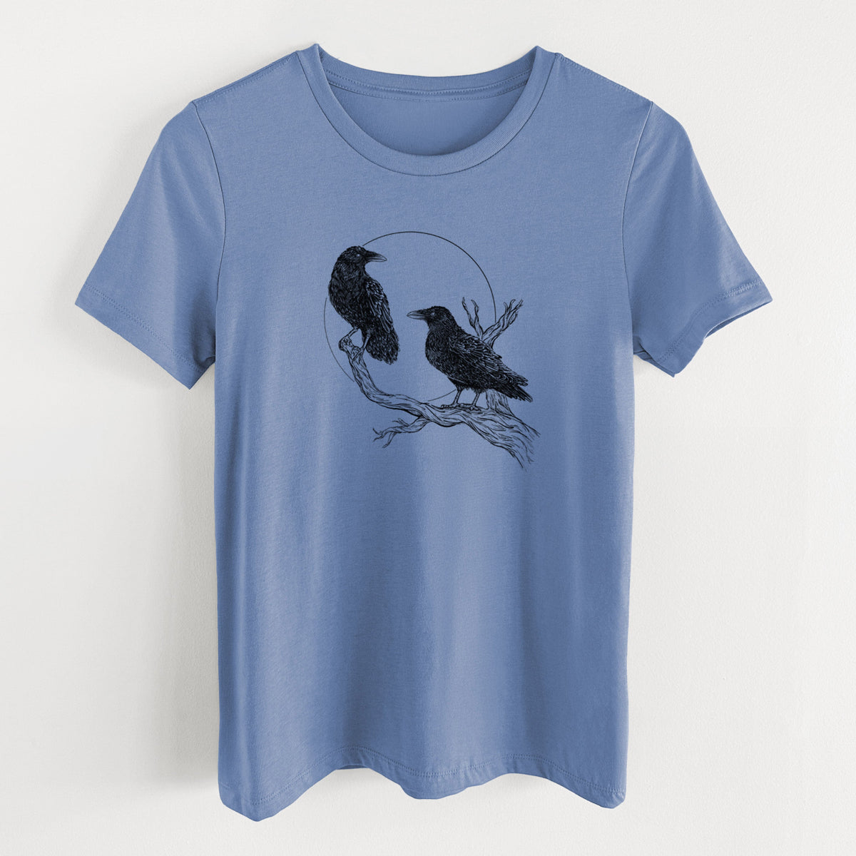Midnight Ravens - Women's Lightweight Relaxed Fit 100% Cotton Crewneck