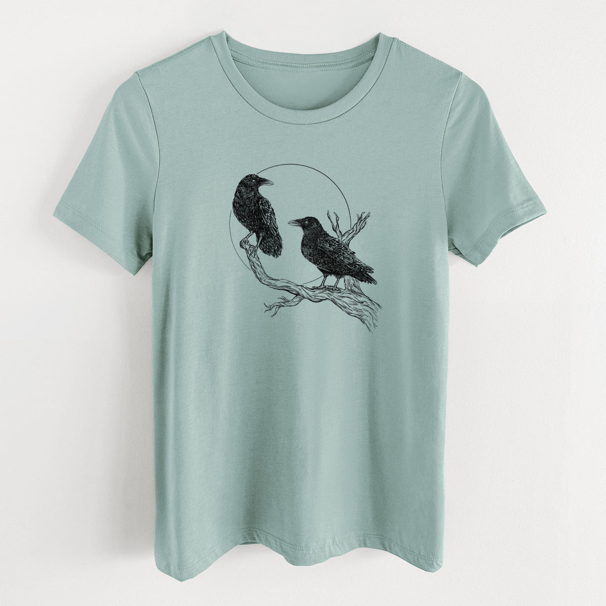 Midnight Ravens - Women's Lightweight Relaxed Fit 100% Cotton Crewneck