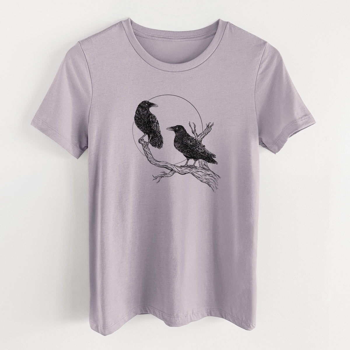 Midnight Ravens - Women's Lightweight Relaxed Fit 100% Cotton Crewneck