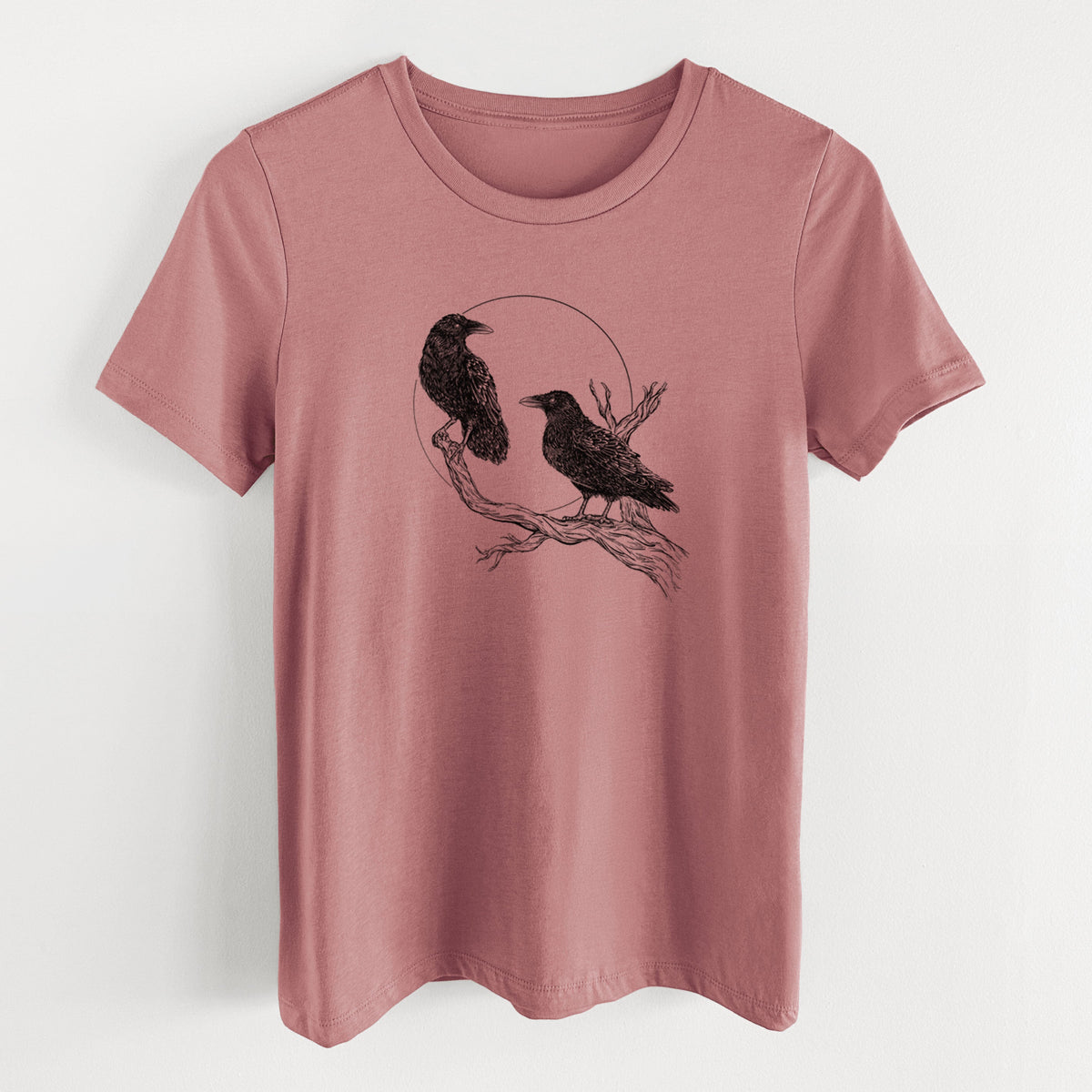 Midnight Ravens - Women's Lightweight Relaxed Fit 100% Cotton Crewneck