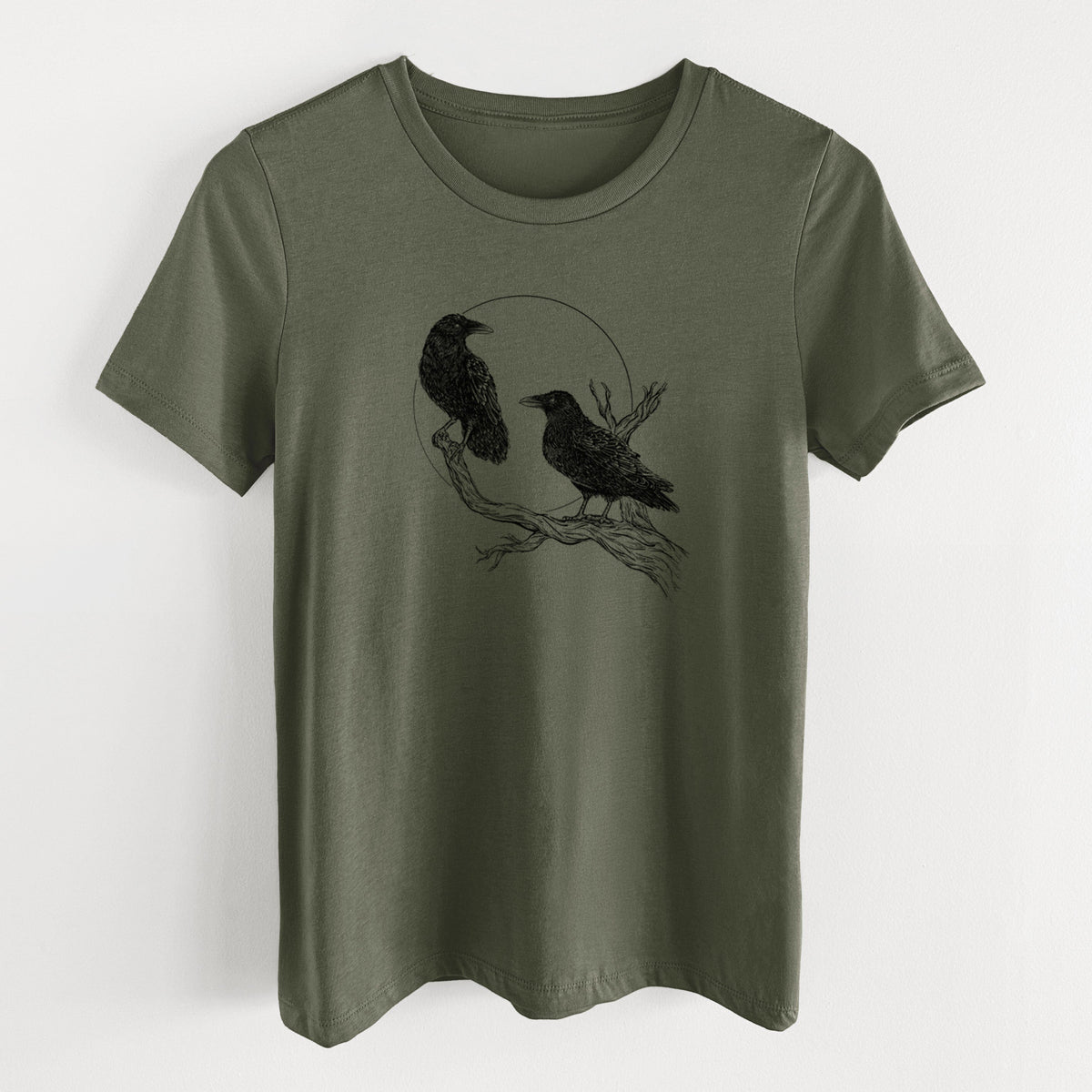 Midnight Ravens - Women's Lightweight Relaxed Fit 100% Cotton Crewneck