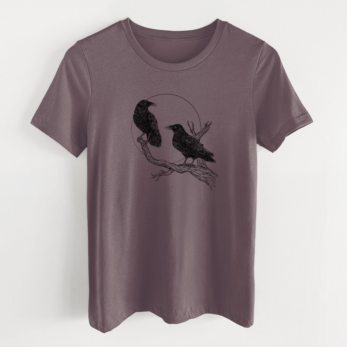 Midnight Ravens - Women's Lightweight Relaxed Fit 100% Cotton Crewneck