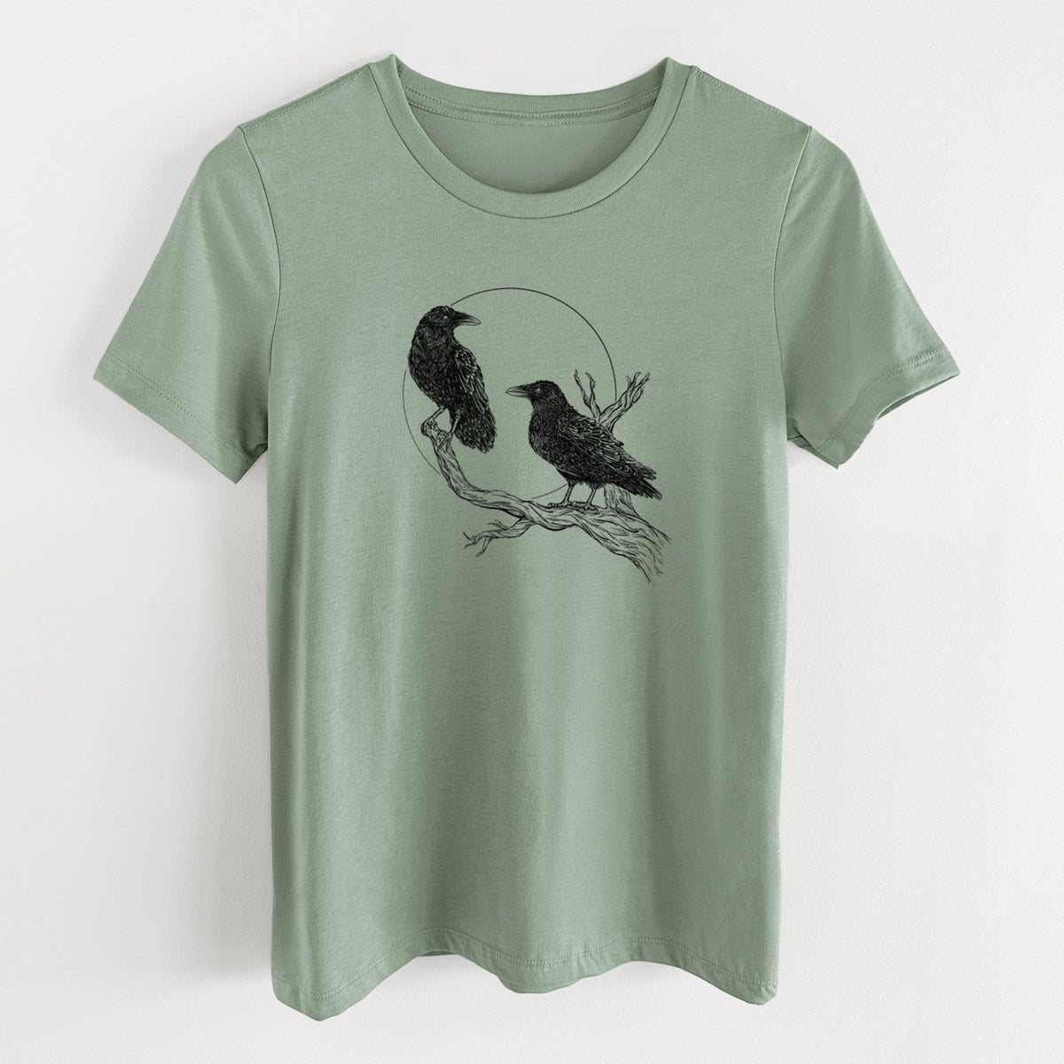 Midnight Ravens - Women's Lightweight Relaxed Fit 100% Cotton Crewneck