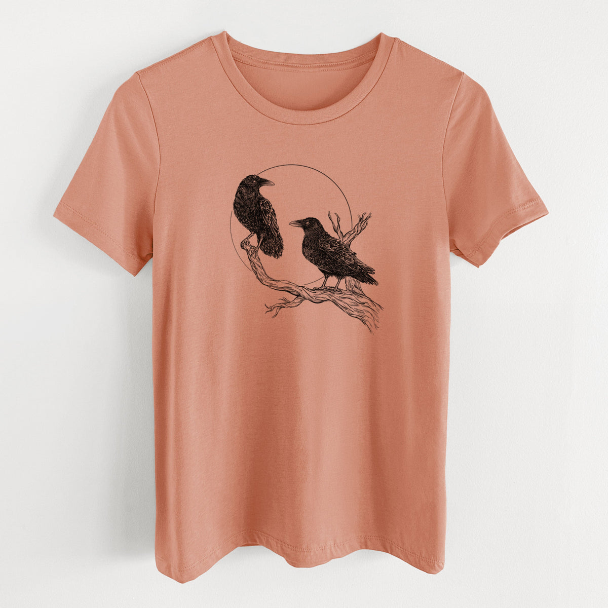 Midnight Ravens - Women's Lightweight Relaxed Fit 100% Cotton Crewneck