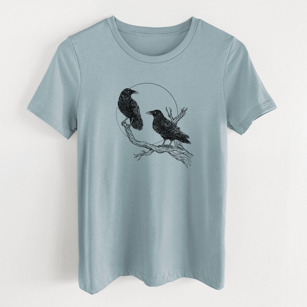 Midnight Ravens - Women's Lightweight Relaxed Fit 100% Cotton Crewneck