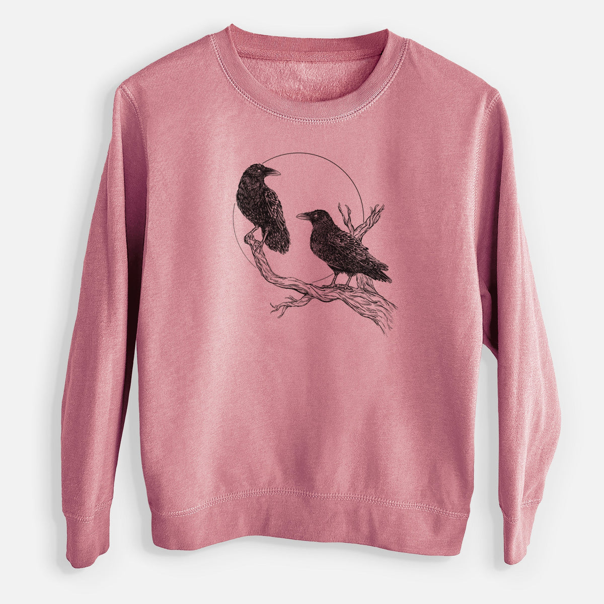 Midnight Ravens - Youth Lightweight Crewneck Sweatshirt