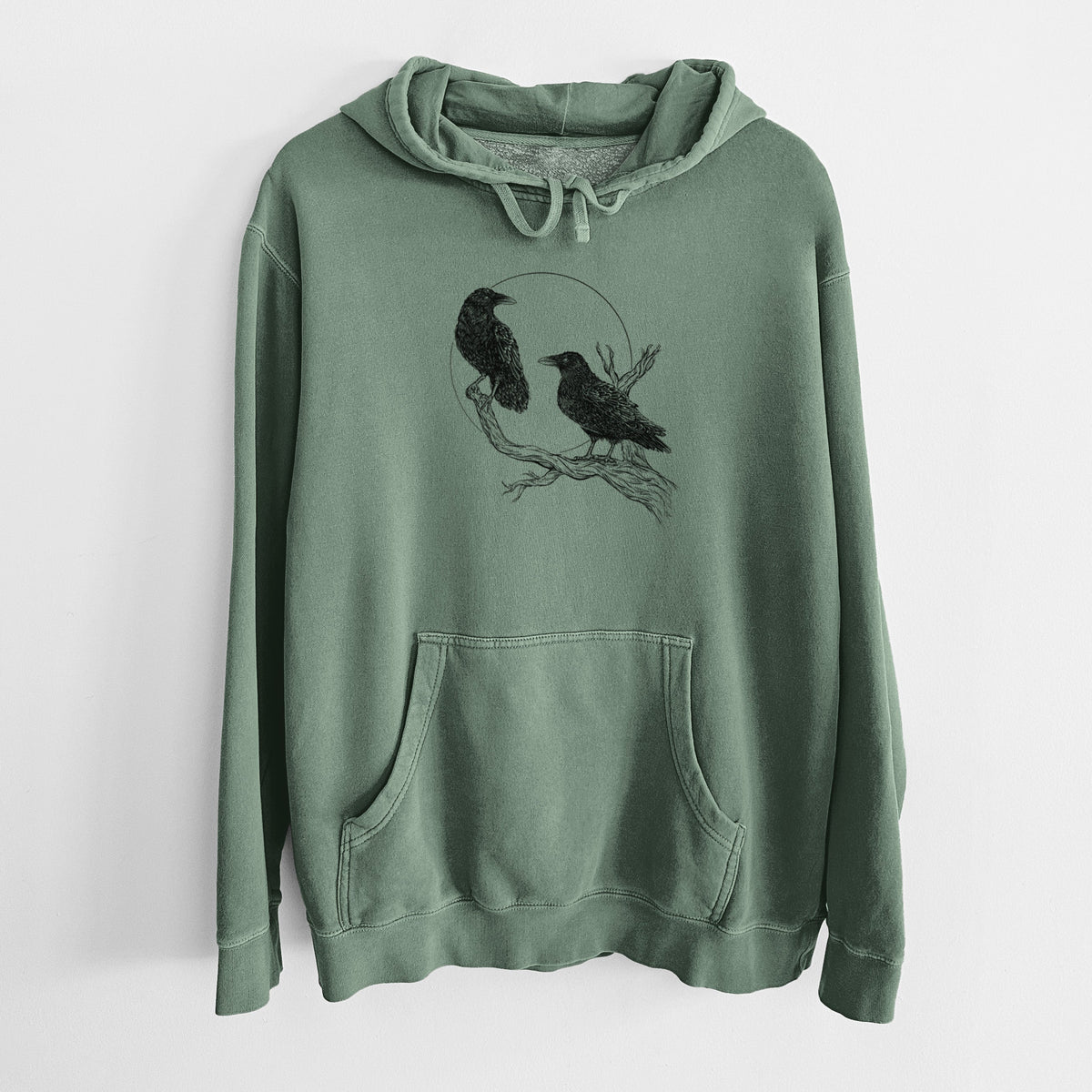 Midnight Ravens - Unisex Pigment Dyed Hoodie