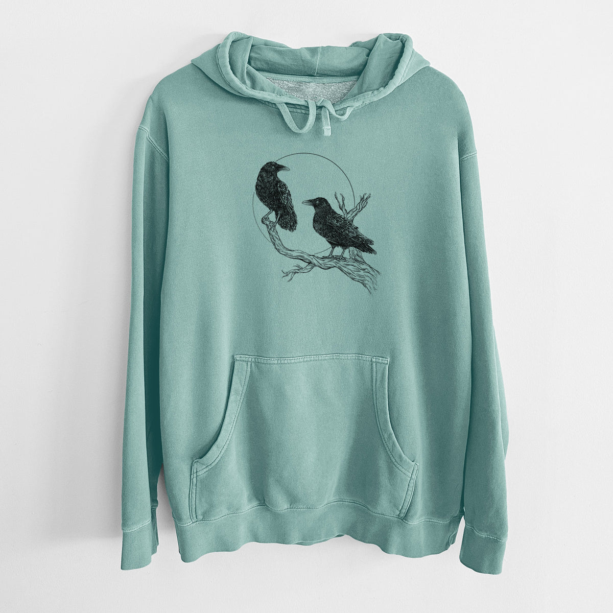 Midnight Ravens - Unisex Pigment Dyed Hoodie