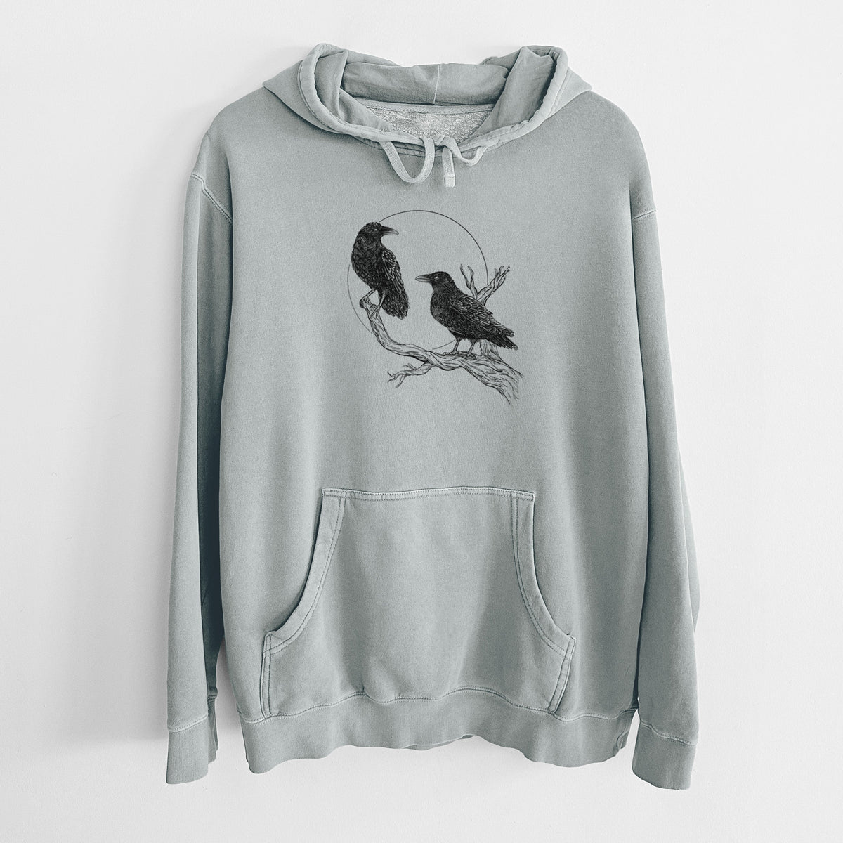 Midnight Ravens - Unisex Pigment Dyed Hoodie
