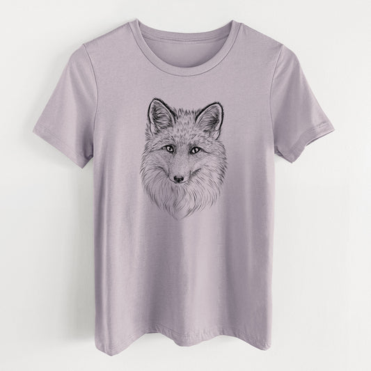 Red Fox - Vulpes vulpes - Women's Lightweight Relaxed Fit 100% Cotton Crewneck