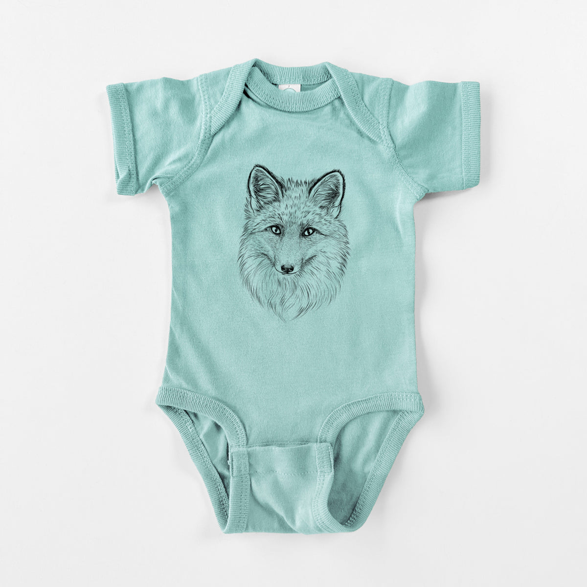 Red Fox - Vulpes vulpes - Baby Fine Jersey Bodysuit
