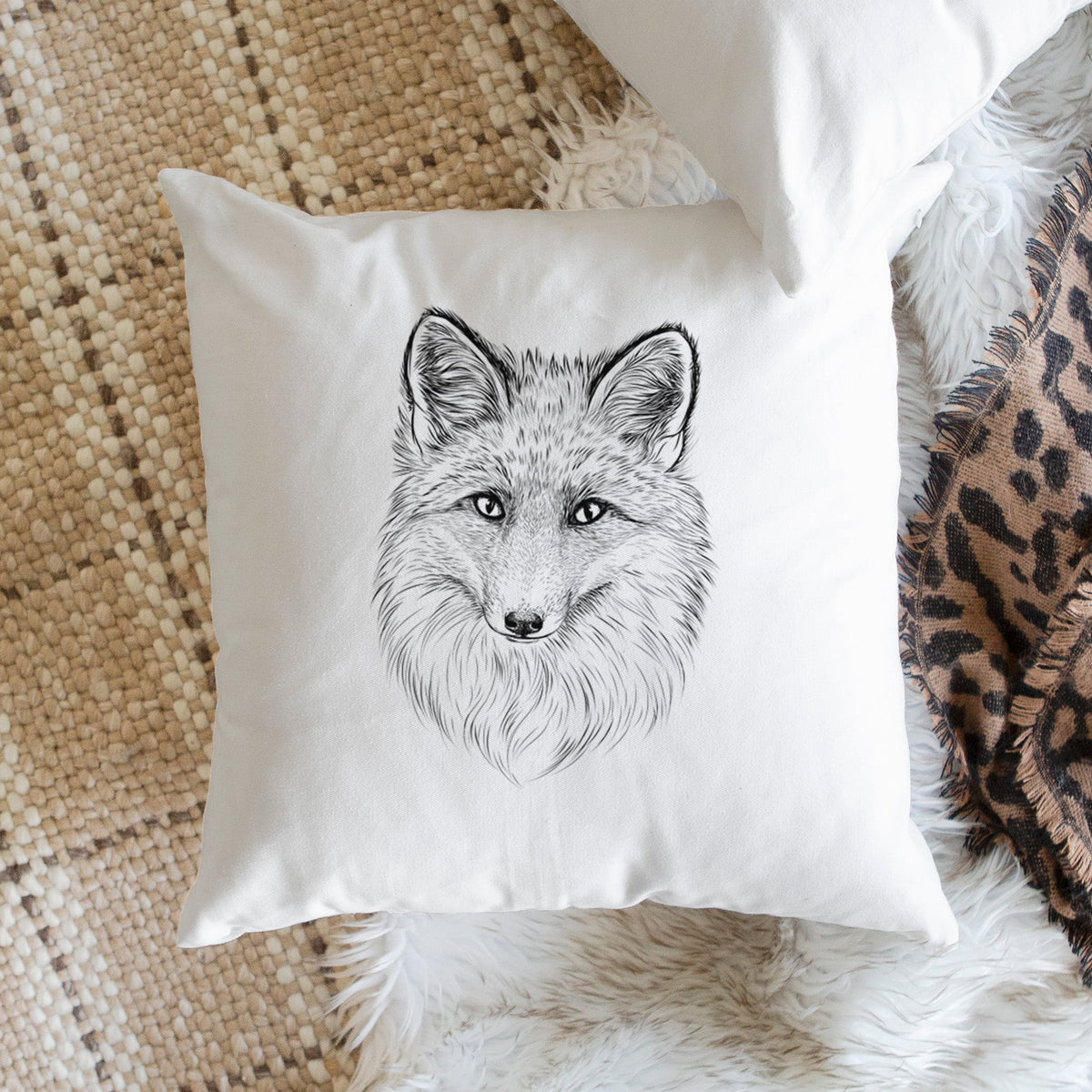 Red Fox - Vulpes vulpes - Throw Pillow Cover