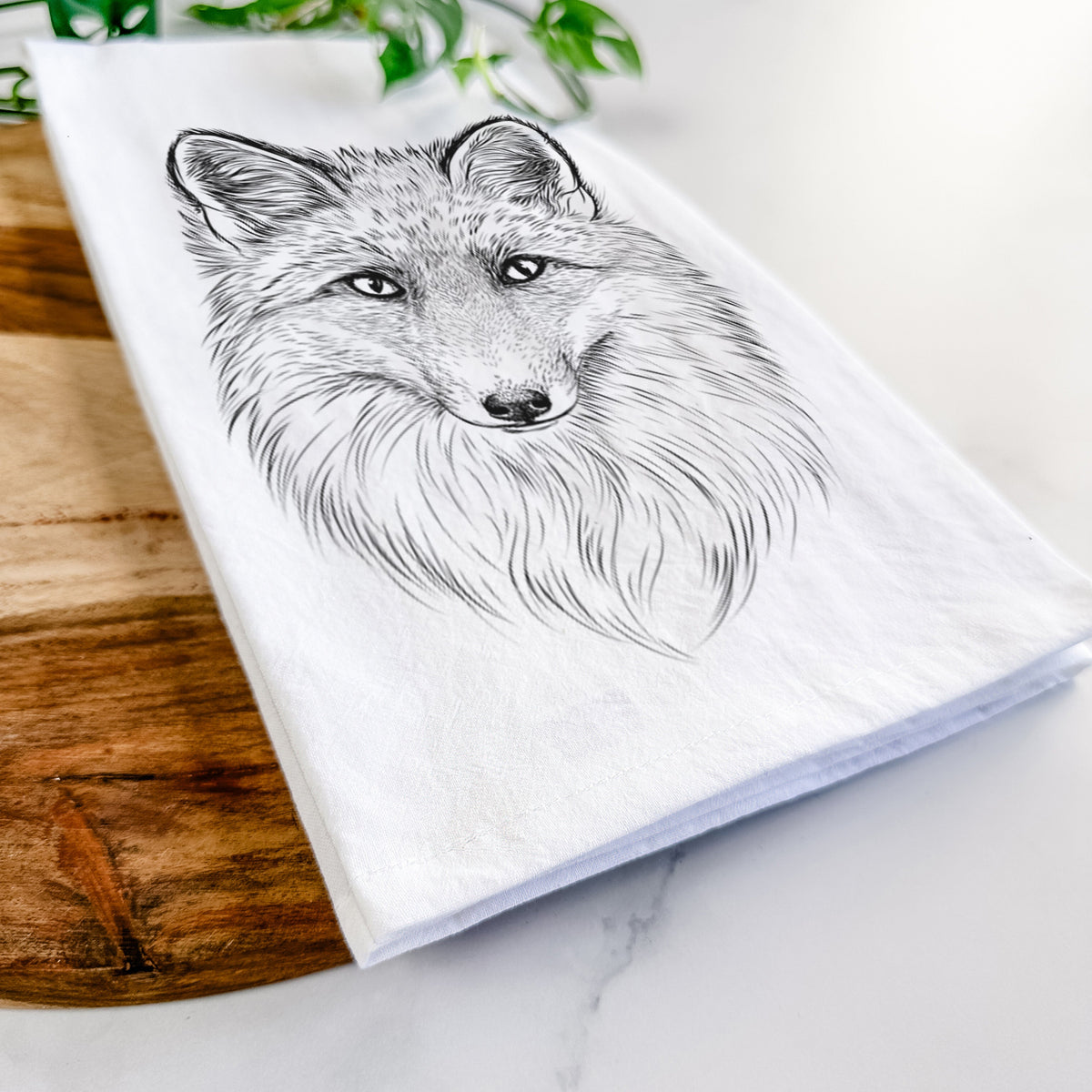 Red Fox - Vulpes vulpes Tea Towel
